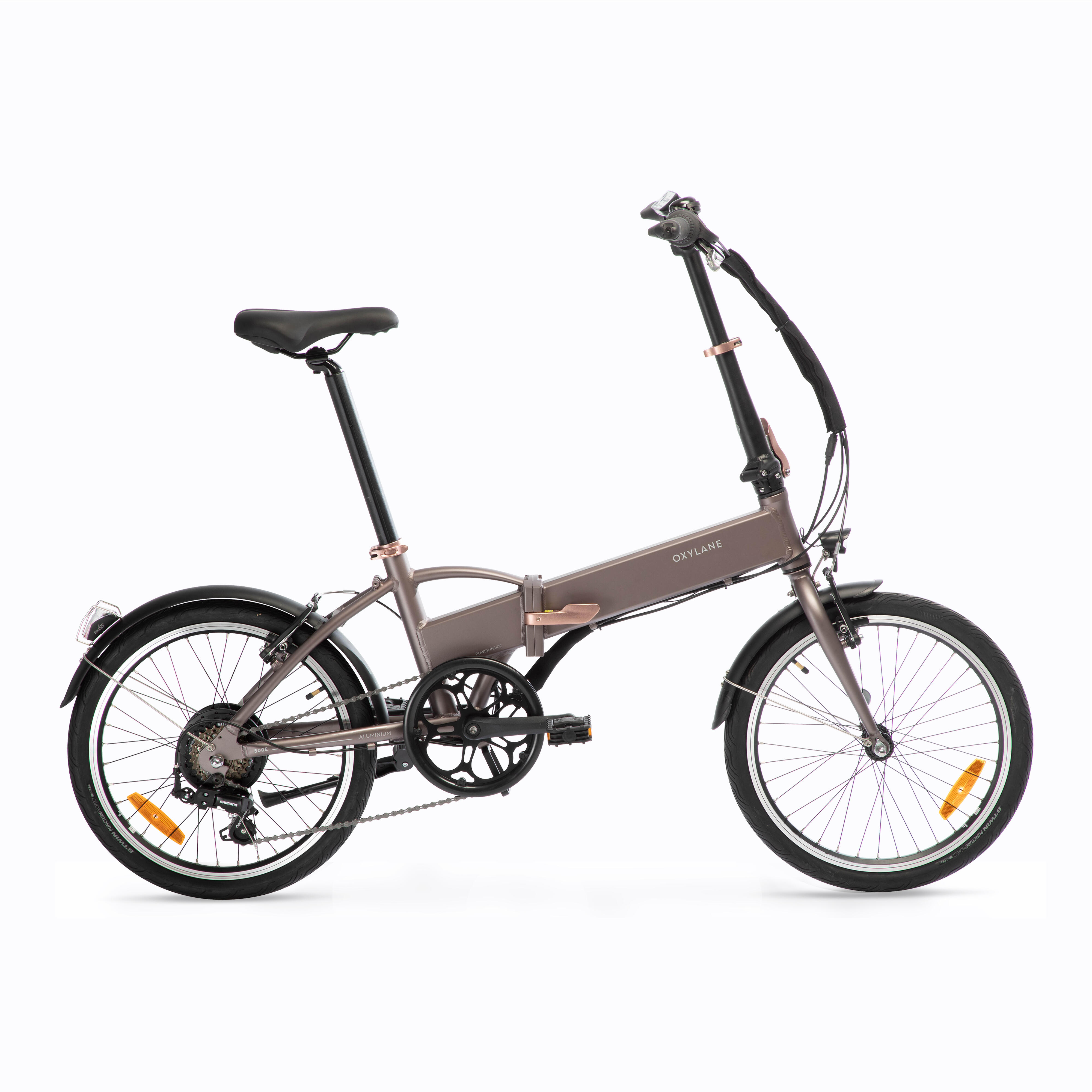Velo Pliant a assistance Electrique tilt 500 taupe Avis Btwin Decathlon
